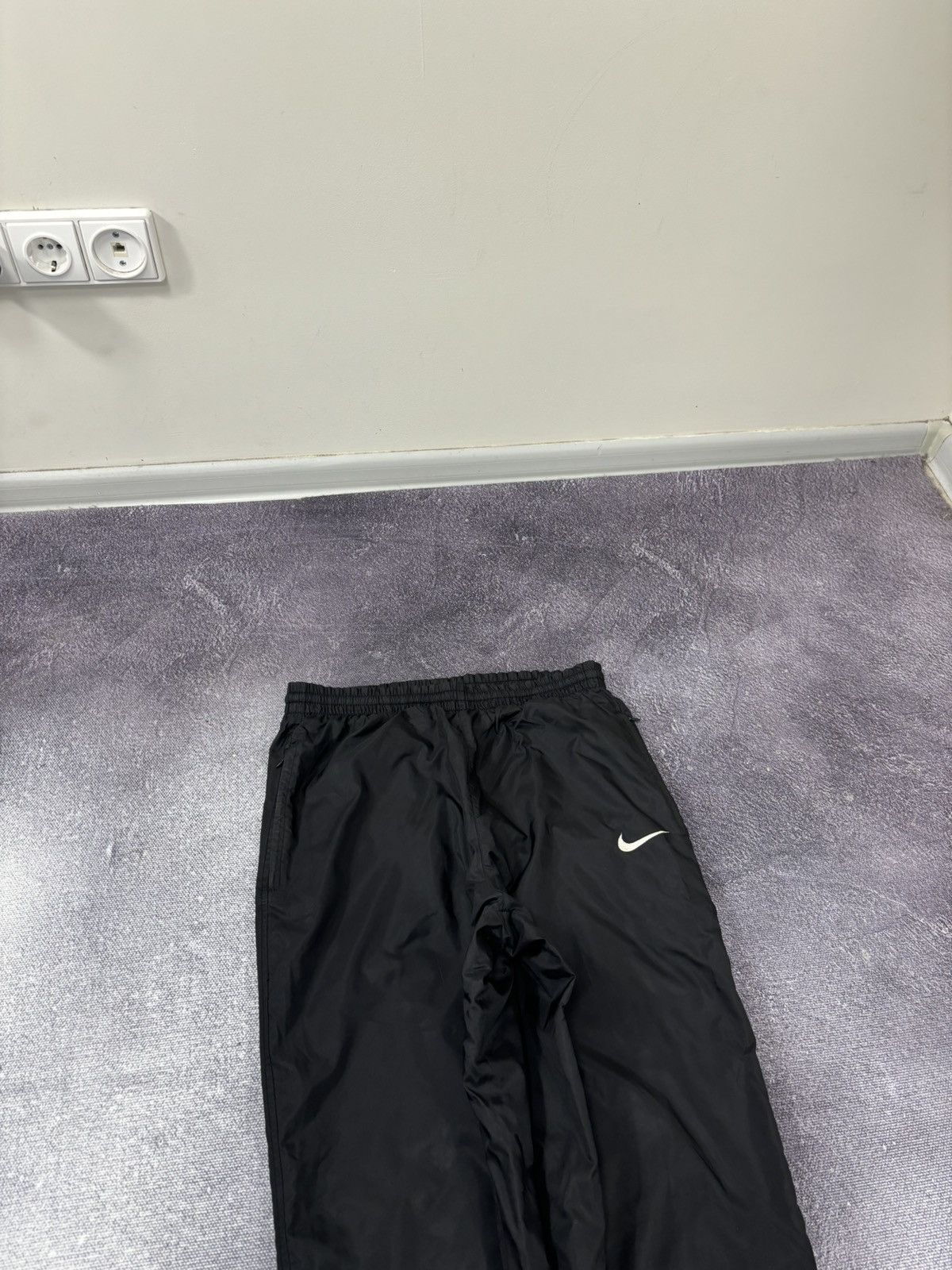 Nike Vintage 90s Nike Y2K Double Swoosh Hype Nylon Track Pants Size US 32 / EU 48 - 4 Thumbnail