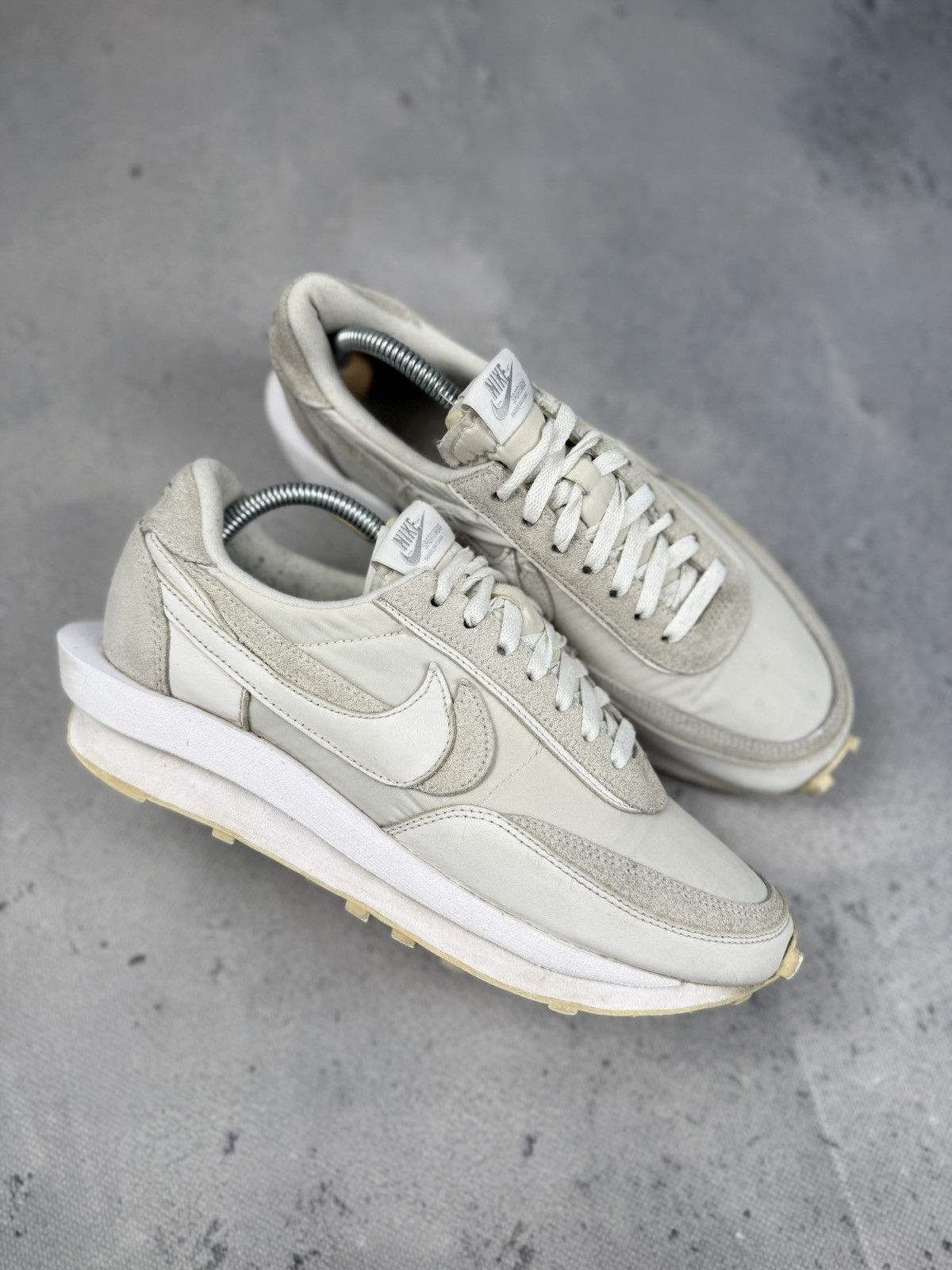 Nike × Sacai Nike X Sacai LDWaffle White Nylon Archive Runner Sneakers Size US 9 / EU 42 - 7 Thumbnail