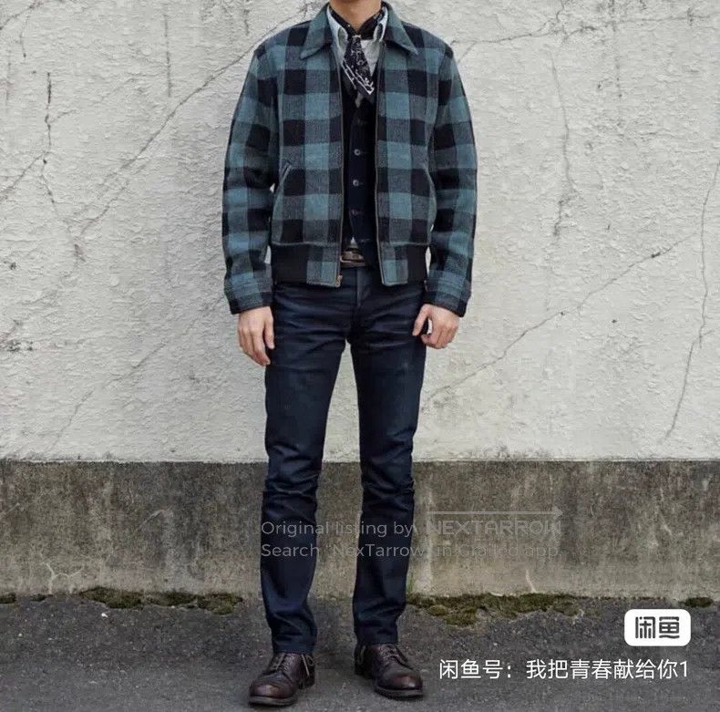 RRL Ralph Lauren RRL Ralph Lauren Classic blue-dyed wool checkered jacket Size US S / EU 44-46 / 1 - 1 Thumbnail