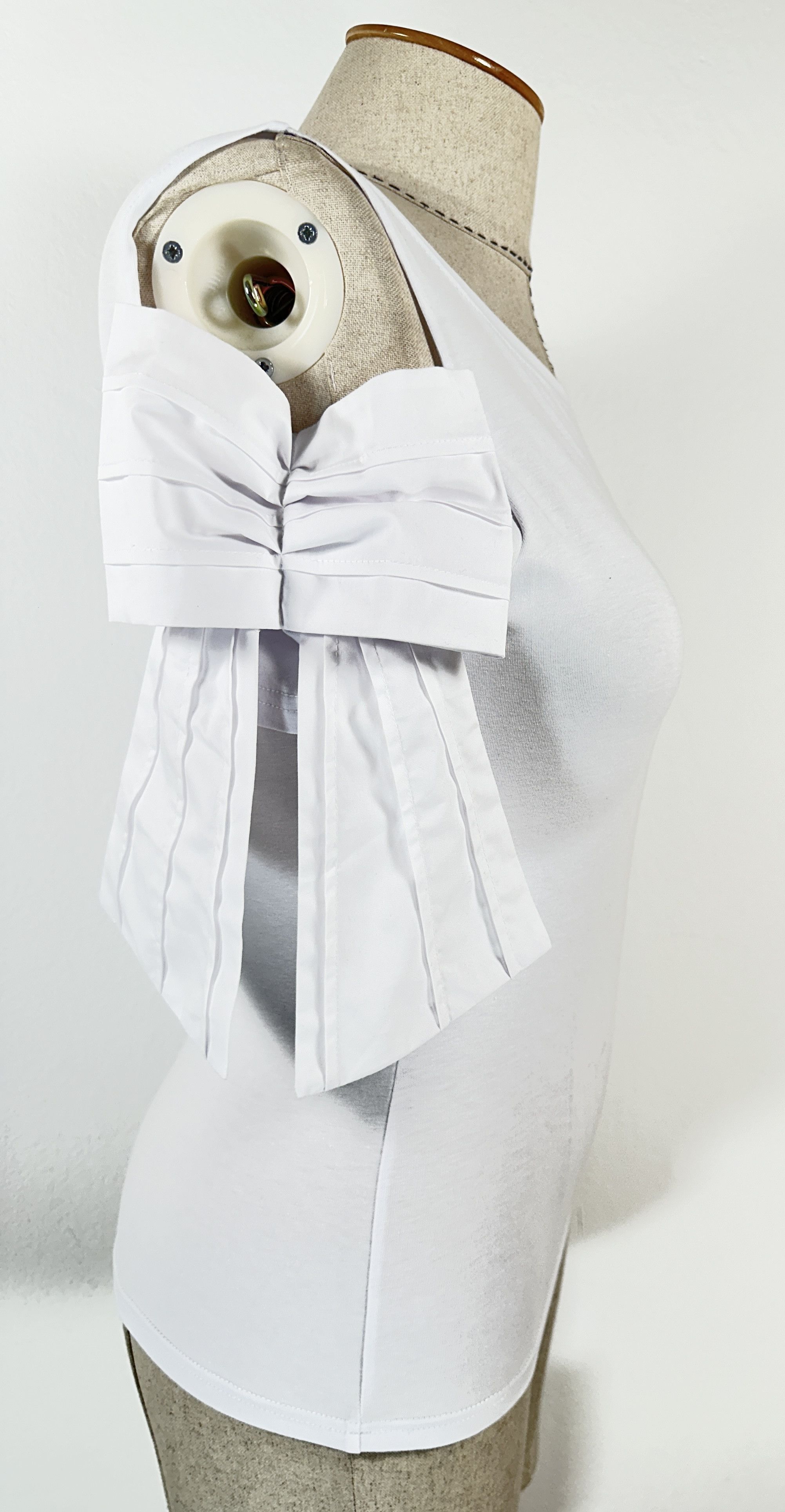 Designer Anne Fontaine White Top Blouse Size XS / US 0-2 / IT 36-38 - 5 Thumbnail