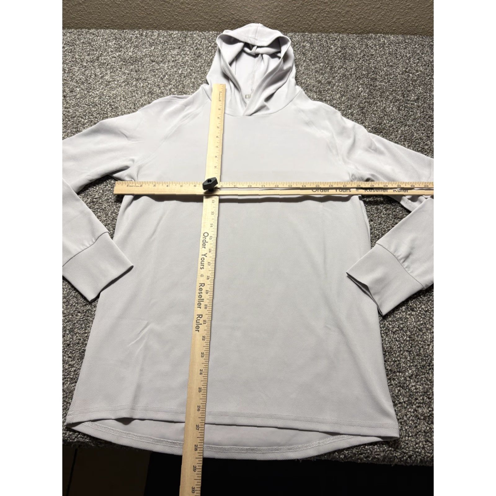Lululemon Lululemon Hoodie Pullover Womens Small Beige Waffle Knit Logo Athletic Shirt/Hoodie Size S / US 4 / IT 40 - 3 Thumbnail