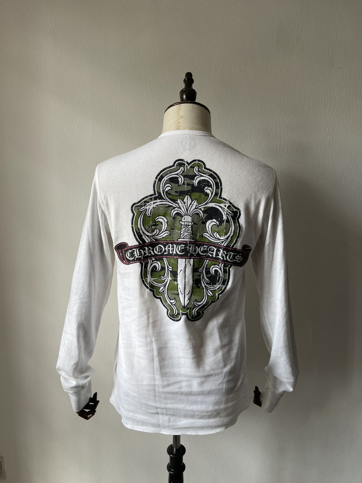 Chrome Hearts Green Vine Dagger Thermal Long Sleeve