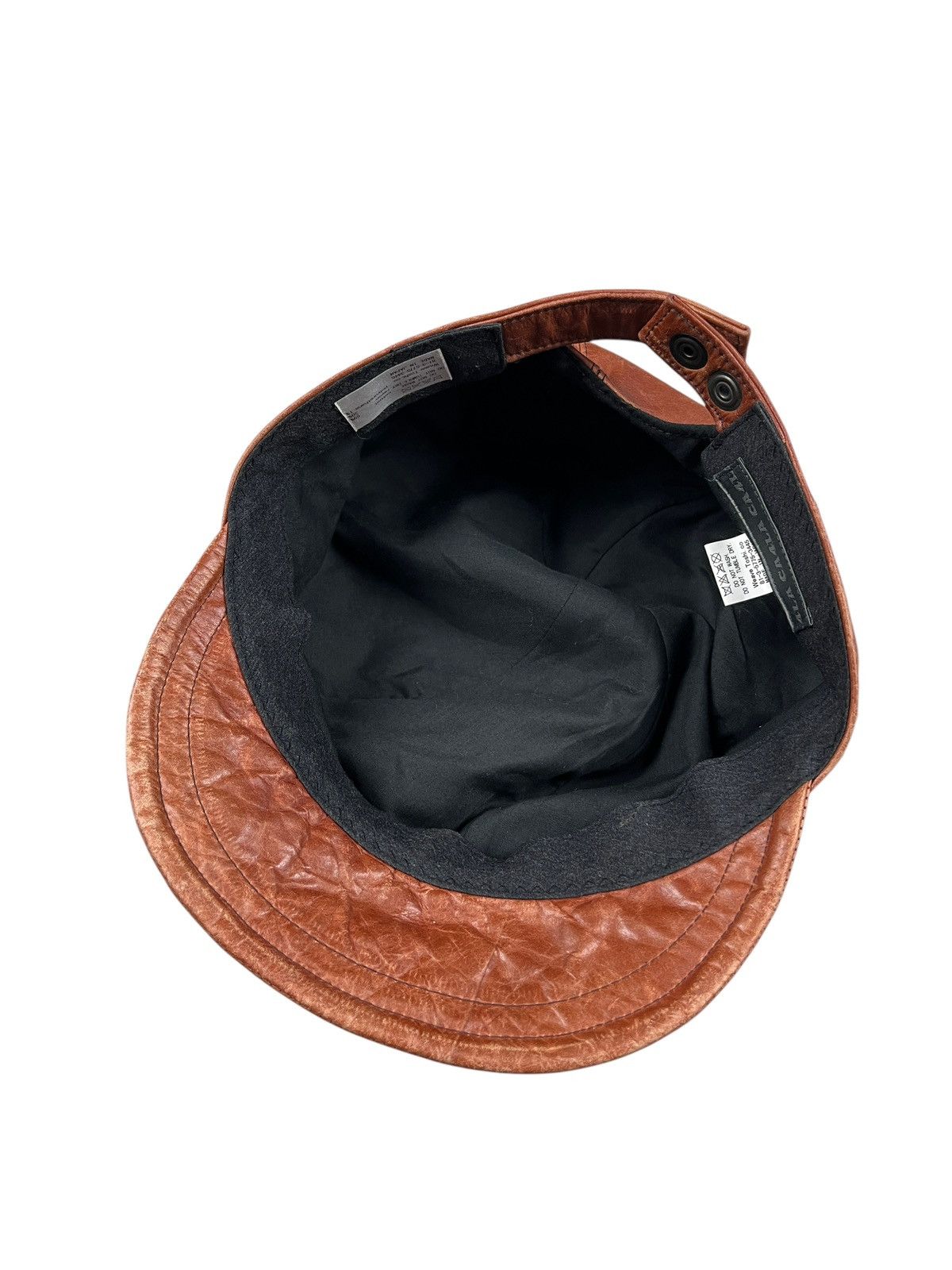 CA4LA × Leather Vintage CA4LA Leather Newsboy Hat Size ONE SIZE - 12 Thumbnail