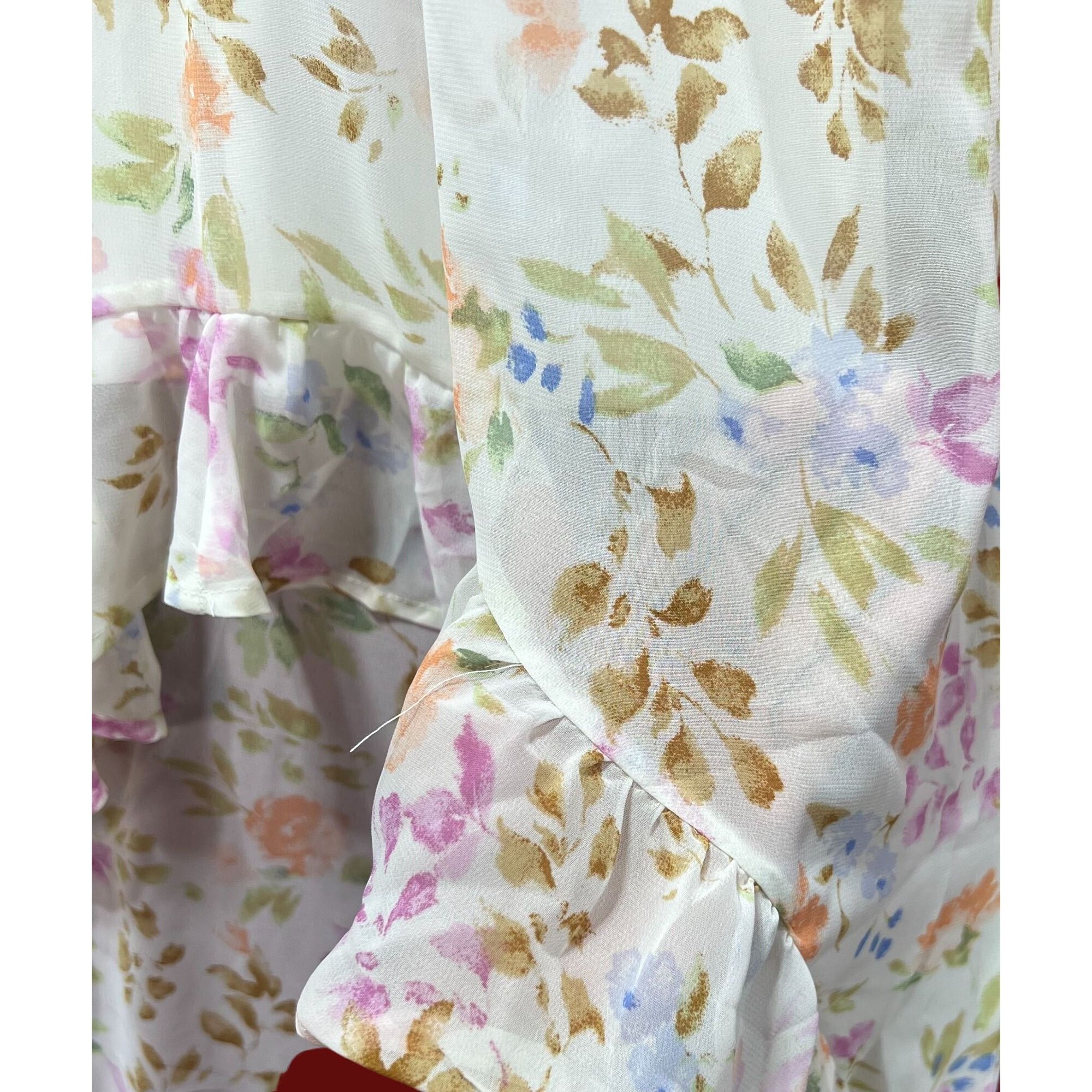 rue21 Rue 21 - Women's Summer Sleeveless High Low Hem Ruffle Flora Size XXS / US 00 / IT 34 - 10 Thumbnail
