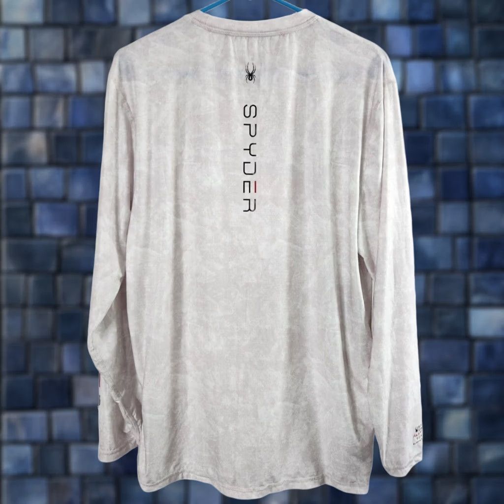 Spyder Spyder Rash Guard T-Shirt Mens M Long Sleeve UPF 50+ Quick Dry Gray Shirt Size US M / EU 48-50 / 2 - 1 Thumbnail
