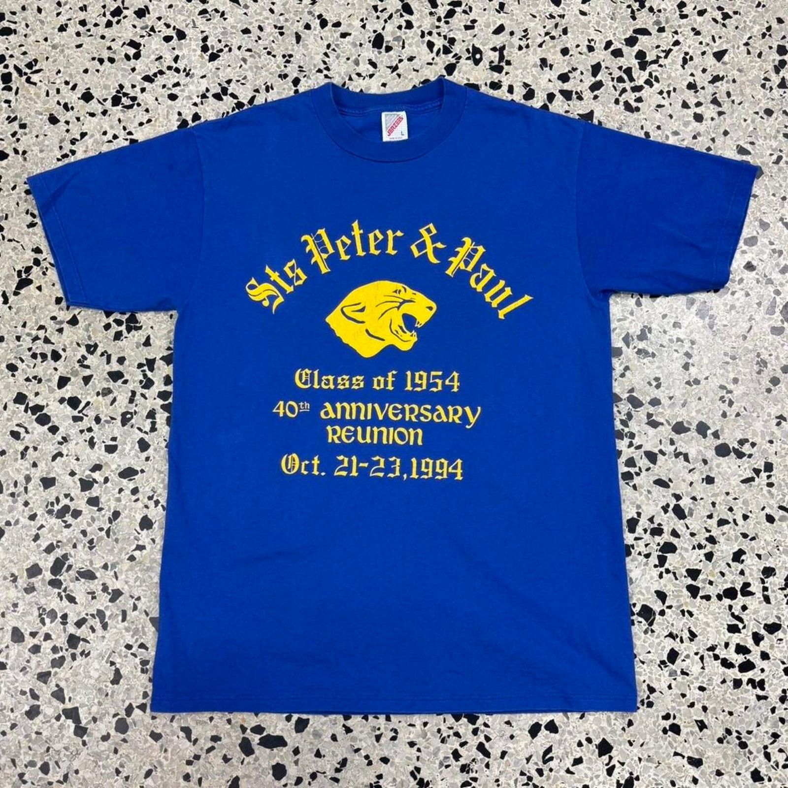 Jerzees × Vintage VINTAGE 90S ST’S PETER & PAUL CLASS OF 54 40TH REUNION TEE: Size US L / EU 52-54 / 3 - 1 Thumbnail