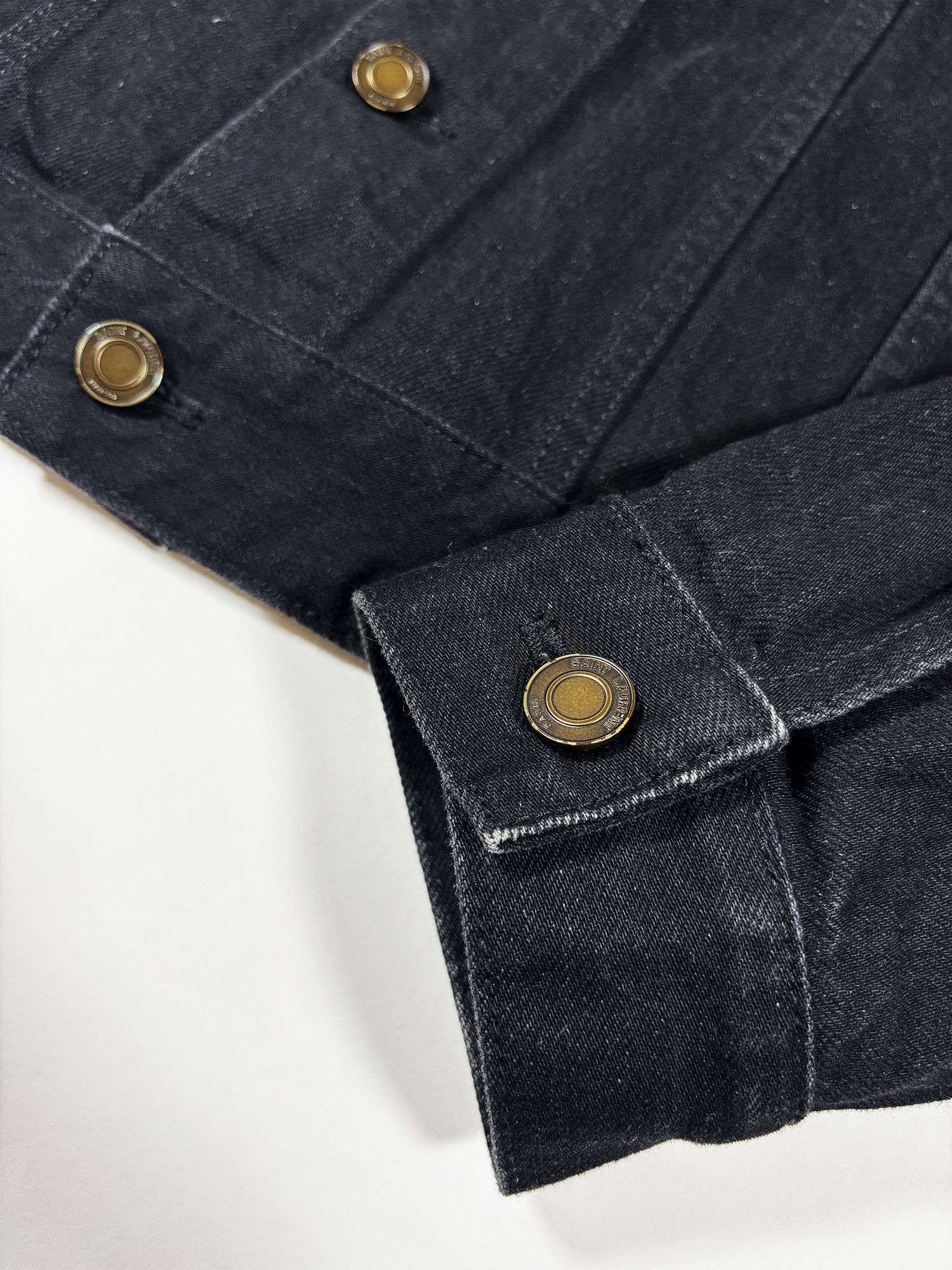 Saint Laurent Paris Classic Denim Jacket Black Size M Size US M / EU 48-50 / 2 - 6 Thumbnail