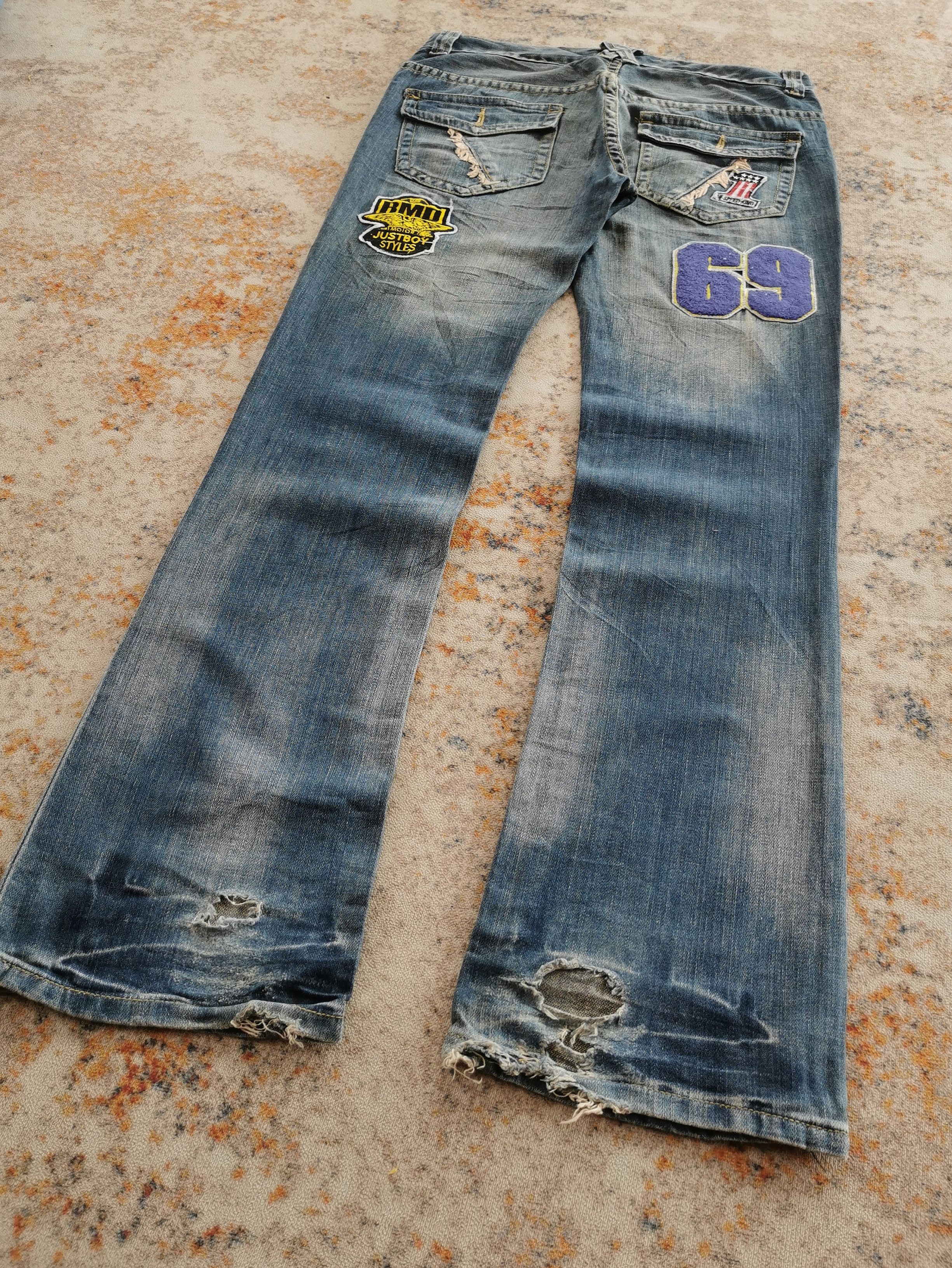 Kapital Realmind Flared Customized Vintage Patch Jeans Style KAPITAL Size US 31 - 9 Thumbnail