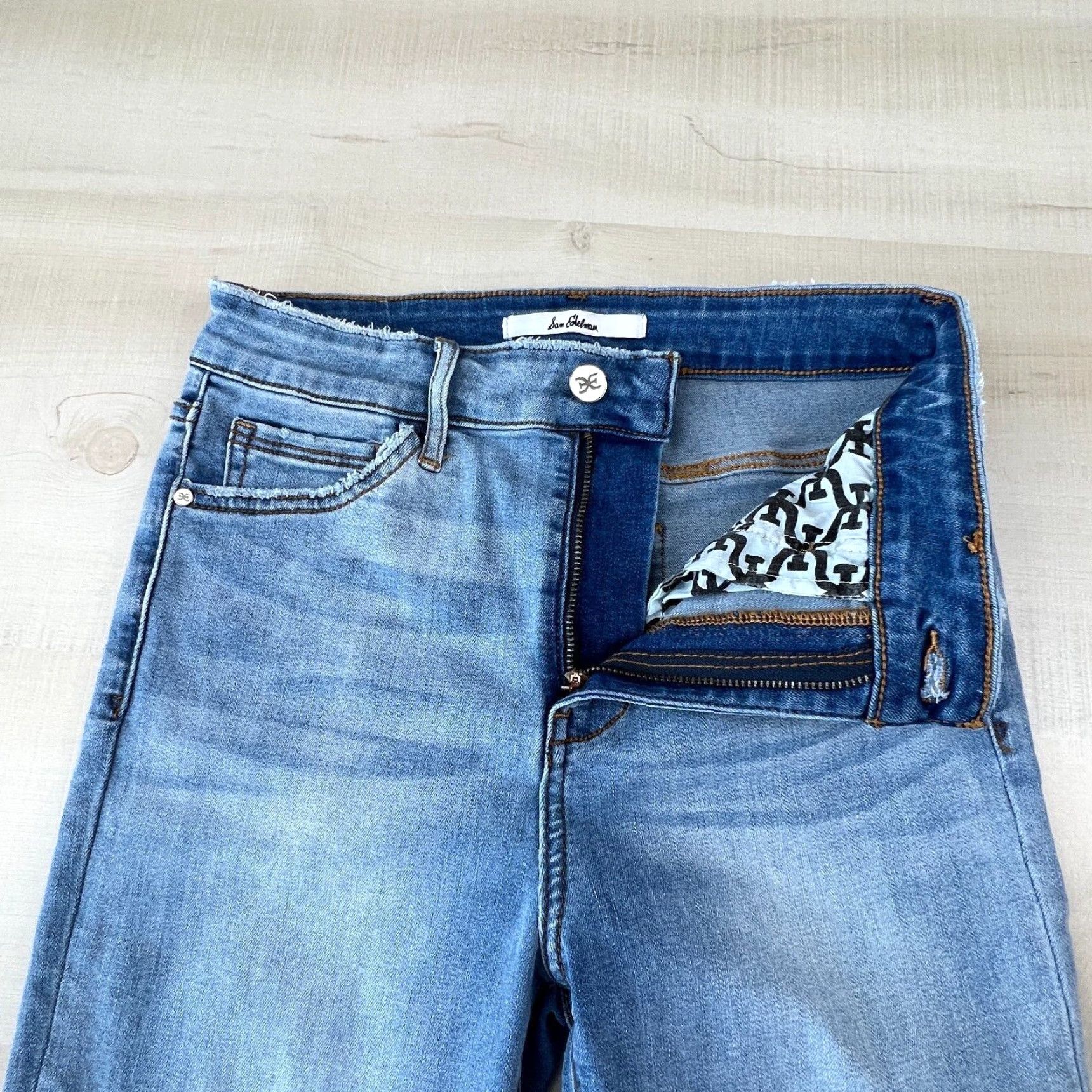 Sam Edelman Sam Edelman Womens High Rise Skinny Ankle Jeans 27 Light Blue Denim Stretch Size 27" / US 4 / IT 40 - 3 Thumbnail