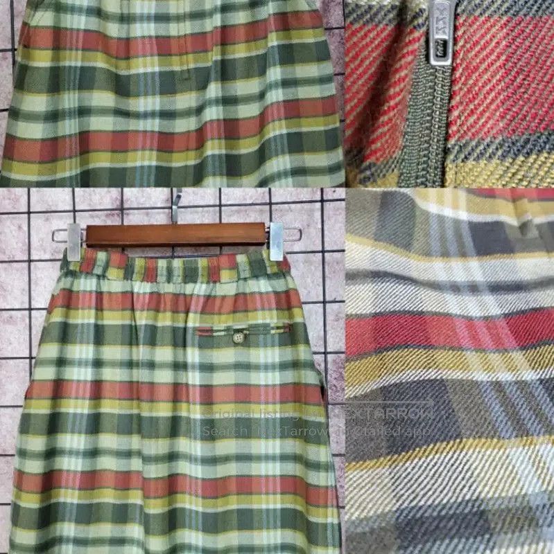 Dior Dior Green Wool Embroidered A-Line Skirt . Size 28" / US 6 / IT 42 - 2 Thumbnail