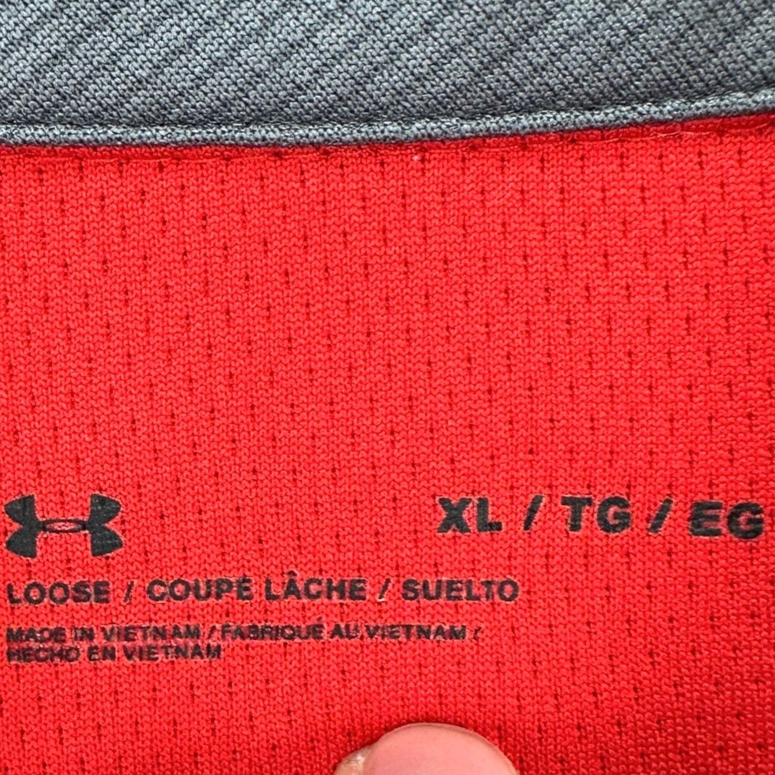 Under Armour Under Armour Mens Golf Polo Shirt XL Red Loose Short Sleeve Athletic Shirt Size US XL / EU 56 / 4 - 4 Thumbnail