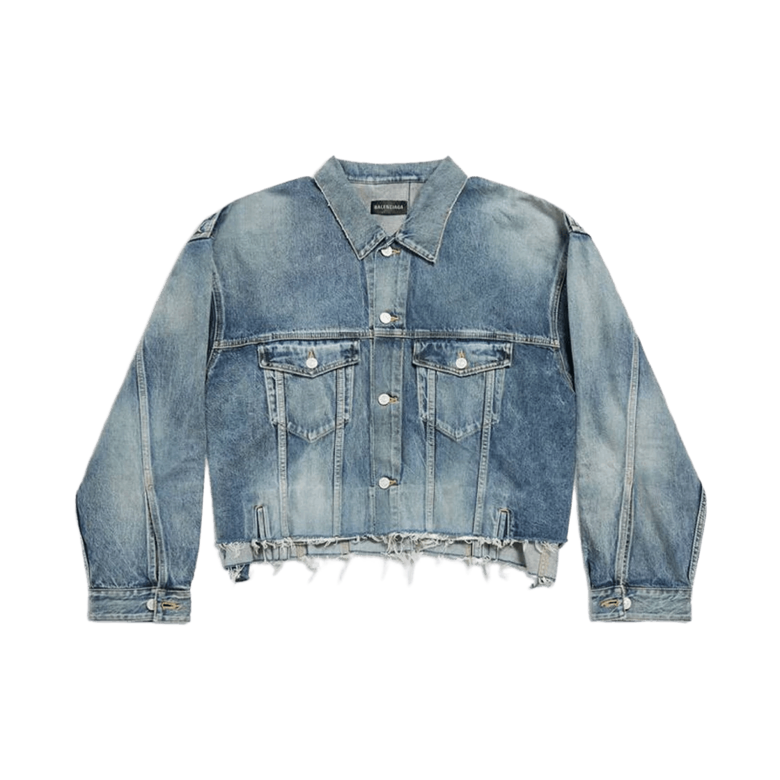 Balenciaga o1tr1nto0725 Deconstructed Jacket in Blue Size S / US 4 / IT 40 - 1 Thumbnail