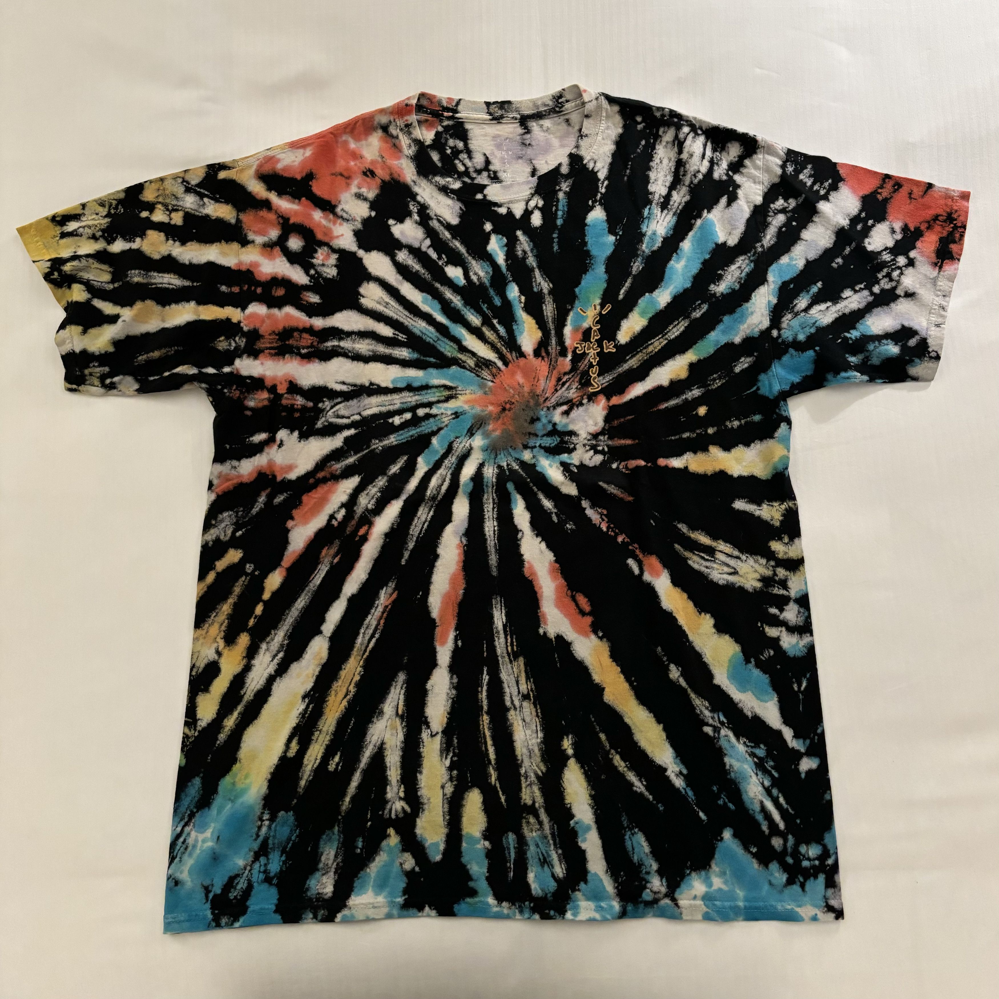 Travis Scott Highest In The Room Tie Dye Tee Size US XL / EU 56 / 4 - 1 Thumbnail