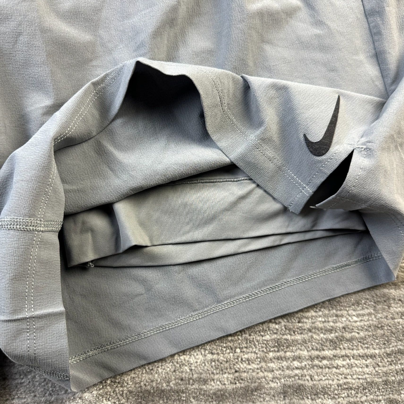 Nike Nike Yoga Shorts Mens 2XL Gray 6" Inseam Dri-Fit Flex 2 in 1 Athletic Breathable Lined Elastic Waist Shorts Size US 39 - 4 Thumbnail