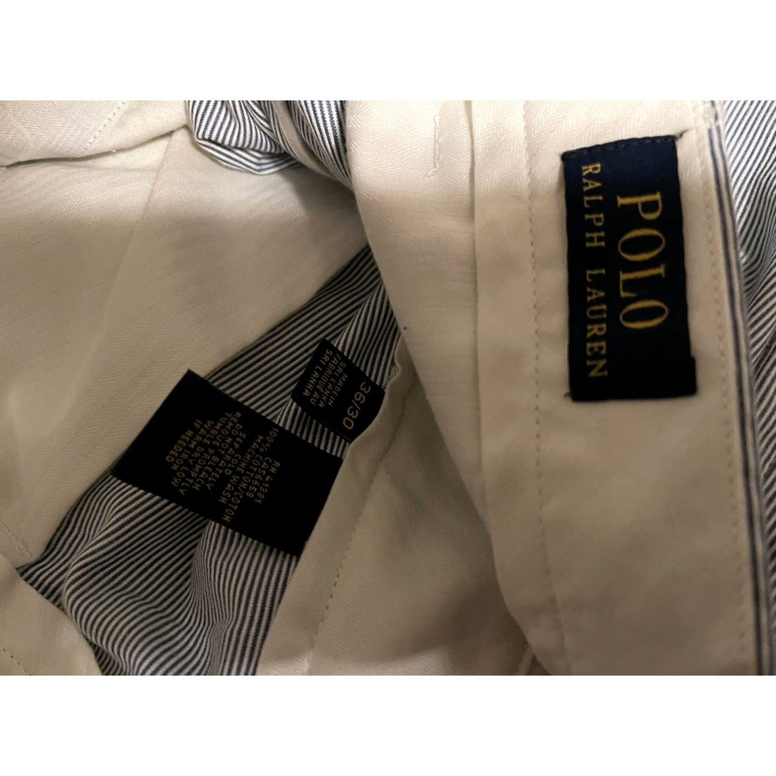 Polo Ralph Lauren Polo Ralph Lauren Classic Fit Light Blue Pinstripe Stifel Pants Men's 36x30 Size US M / EU 48-50 / 2 - 5 Thumbnail