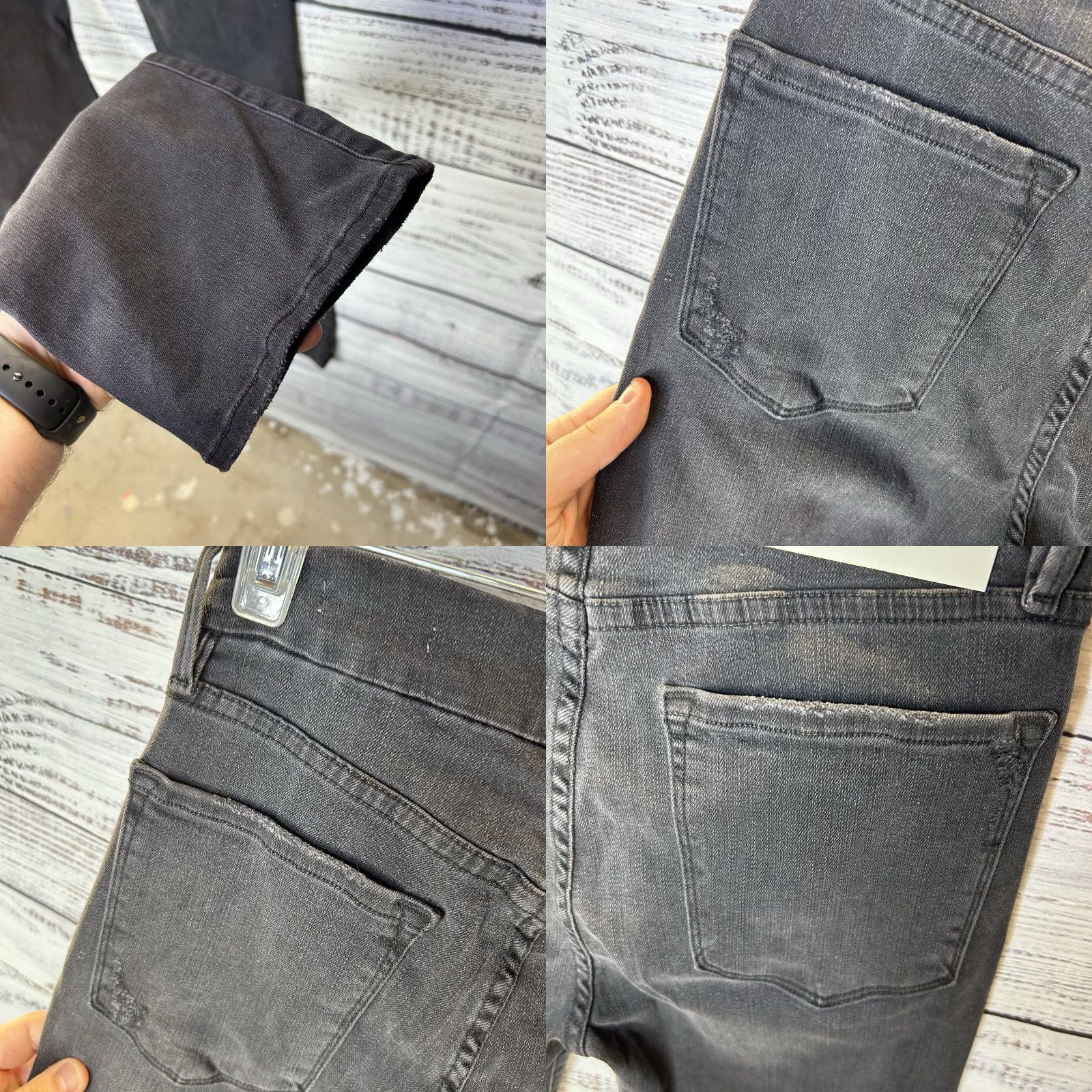 Frame FRAME Le Mini Boot Mid-Rise Slim Fit Bootcut Jeans 27 Black Cotton Blend 34 Inseam Womens Jeans FRAME DenIM Le Mini Boot Size 27" / US 4 / IT 40 - 9 Thumbnail