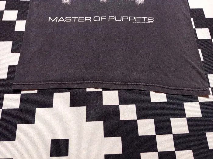 Metallica × Vintage VERY RARE METALLICA MASTER OF PUPPETS BAND ROCK T-SHIRT TOUR Size US XL / EU 56 / 4 - 4 Thumbnail