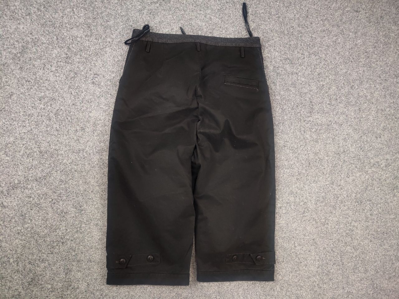 Japanese Brand Umit Unal Couture Black culottes thick Drop Crotch Pants Size US 32 / EU 48 - 6 Thumbnail