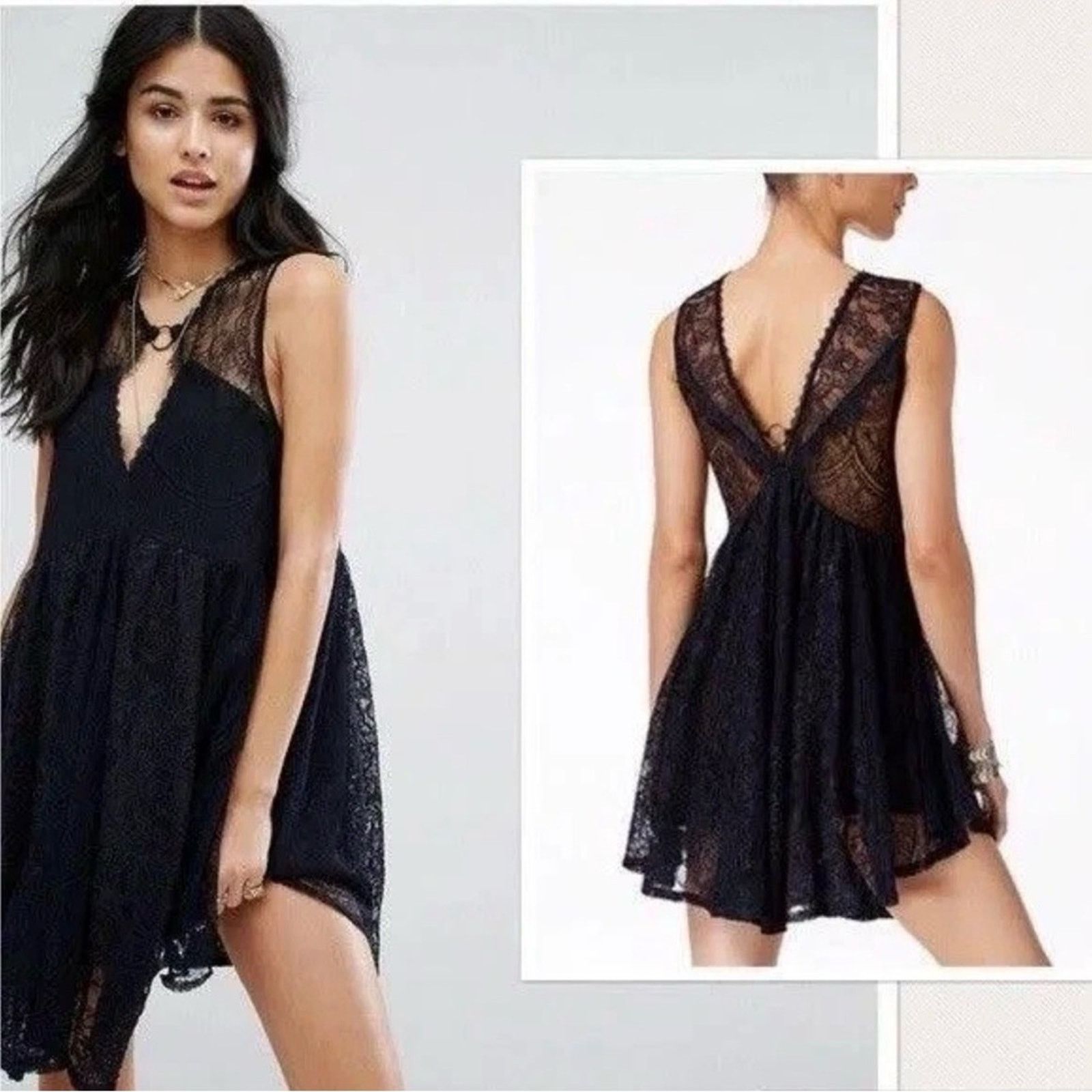 Free People Free People NWT Dont You Dare Lace Mini Dress Womens Small Size S / US 4 / IT 40 - 2 Thumbnail
