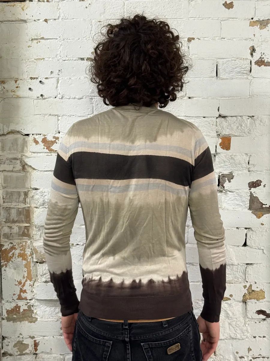 Dolce & Gabbana 2000s Dolce & Gabbana Beige & Brown Gradient Light Sweater Size US S / EU 44-46 / 1 - 2 Thumbnail