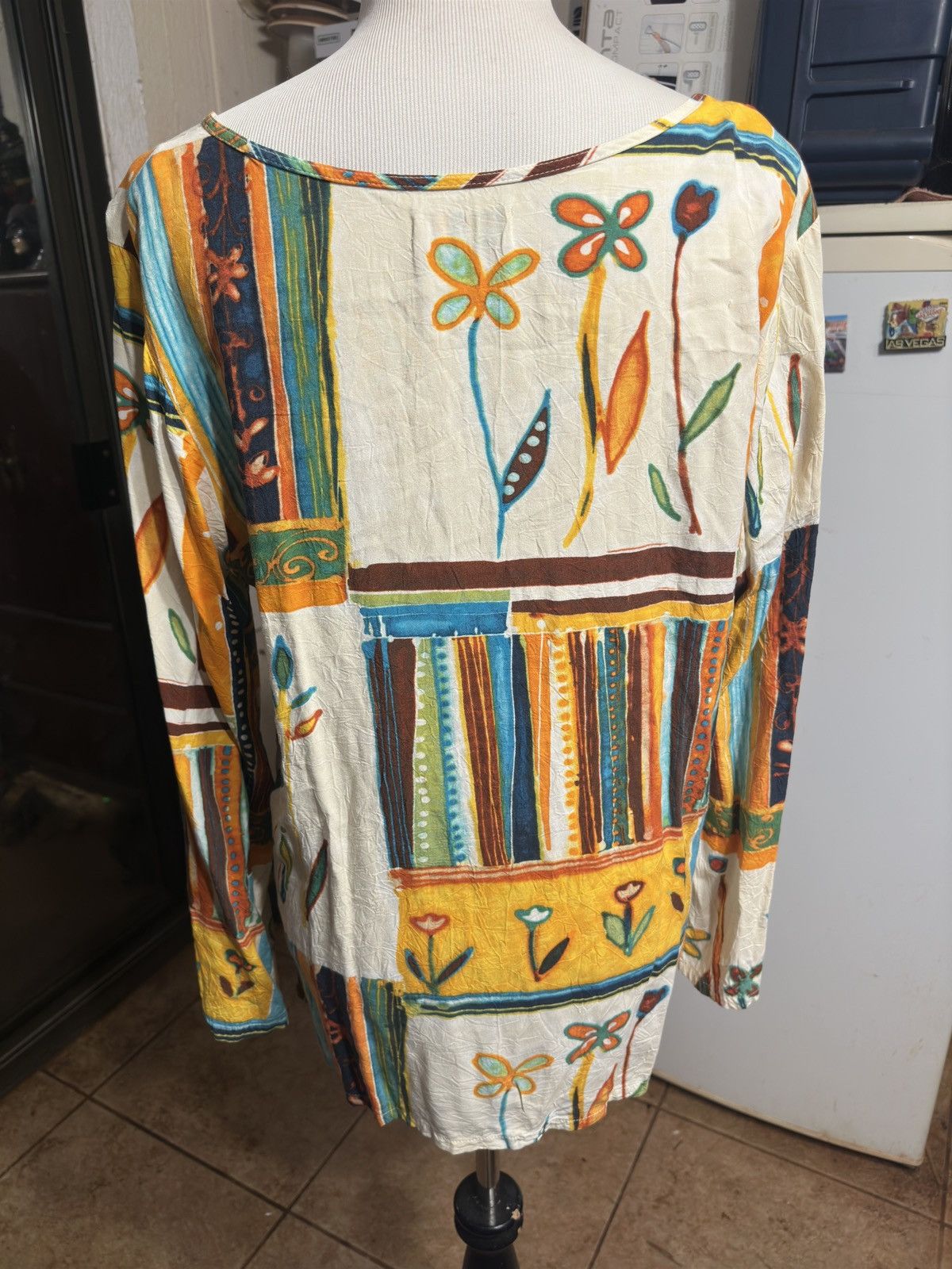 Jams World Jams World Blouse Long Sleeves Multicolored Women's XL Size XL / US 12-14 / IT 48-50 - 2 Thumbnail