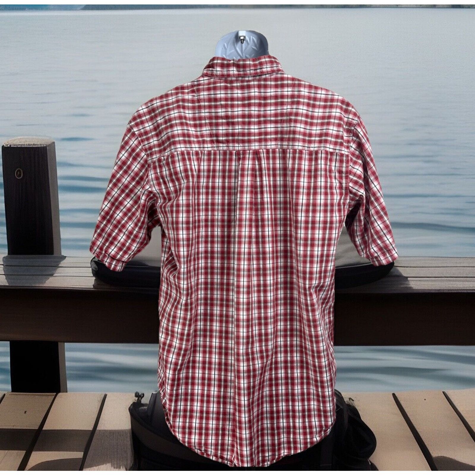 Wrangler Wrangler Rugged Wear Men's Wrinkle Resist Red Shirt XL Plaid Size US XL / EU 56 / 4 - 4 Thumbnail