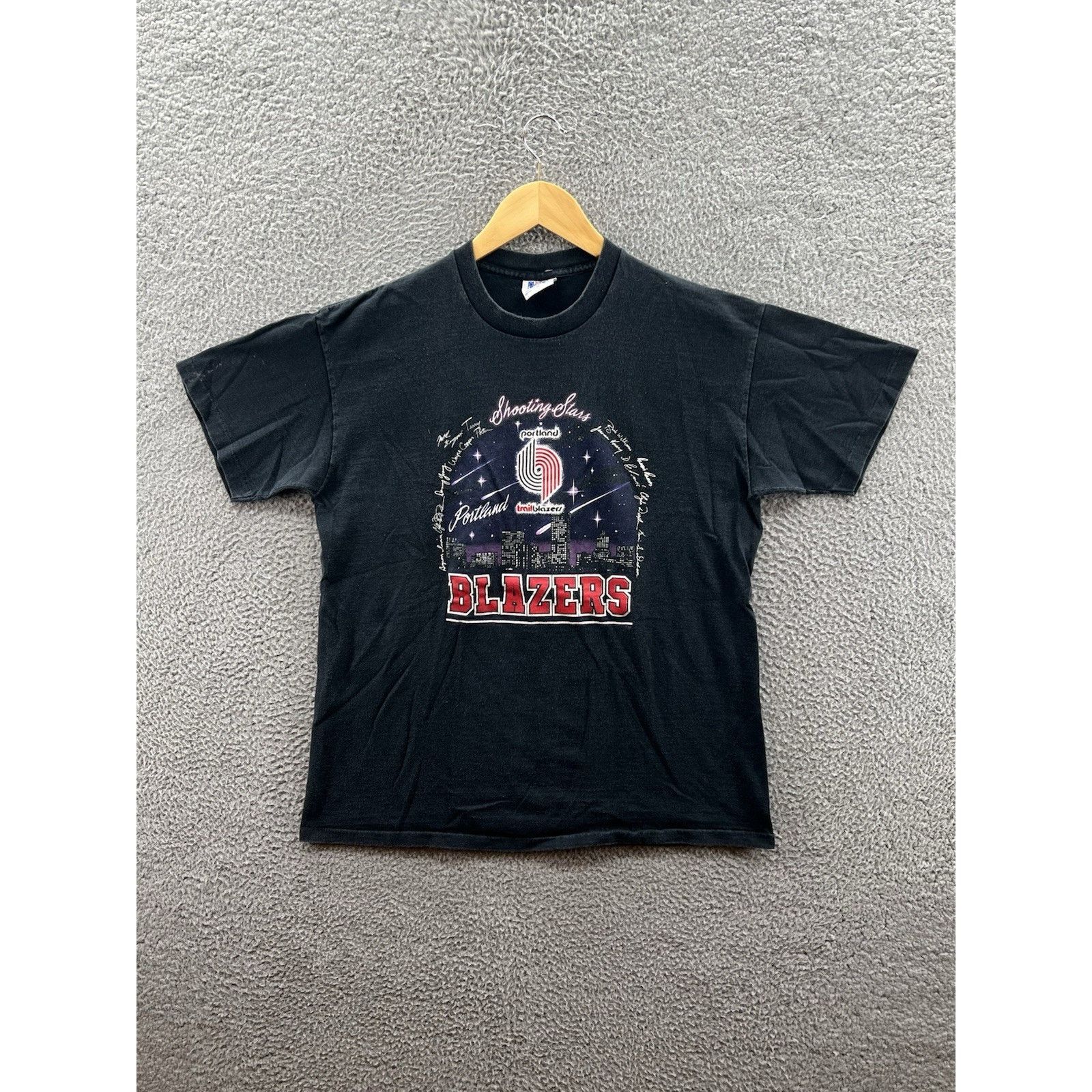 Other Portland Trailblazers Shooting Stars Black T-Shirt Size XL Size US XL / EU 56 / 4 - 5 Thumbnail