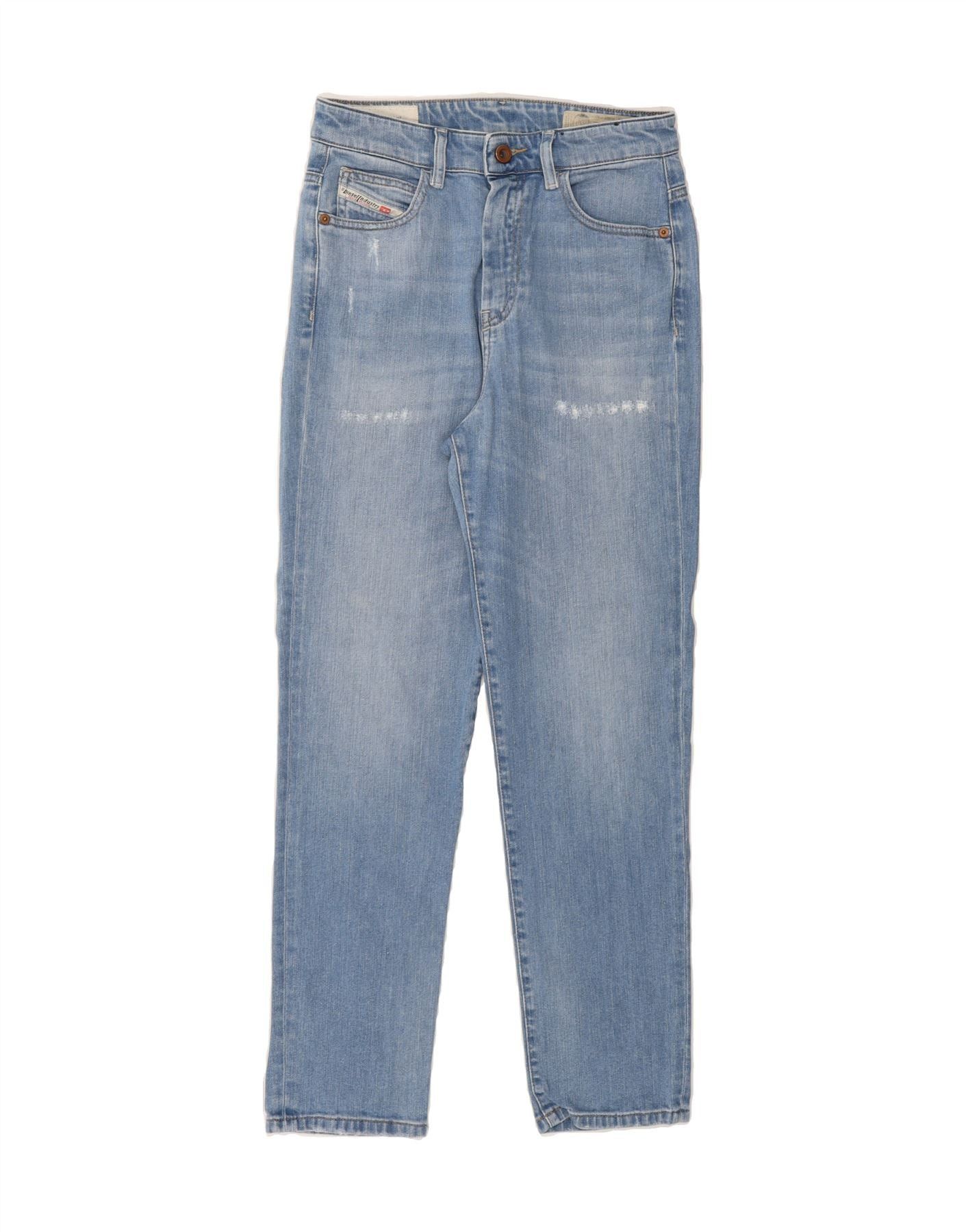 Diesel Womens Distressed Slim Jeans W27 L27 Blue Cotton Size 42" / US 20 - 1 Thumbnail
