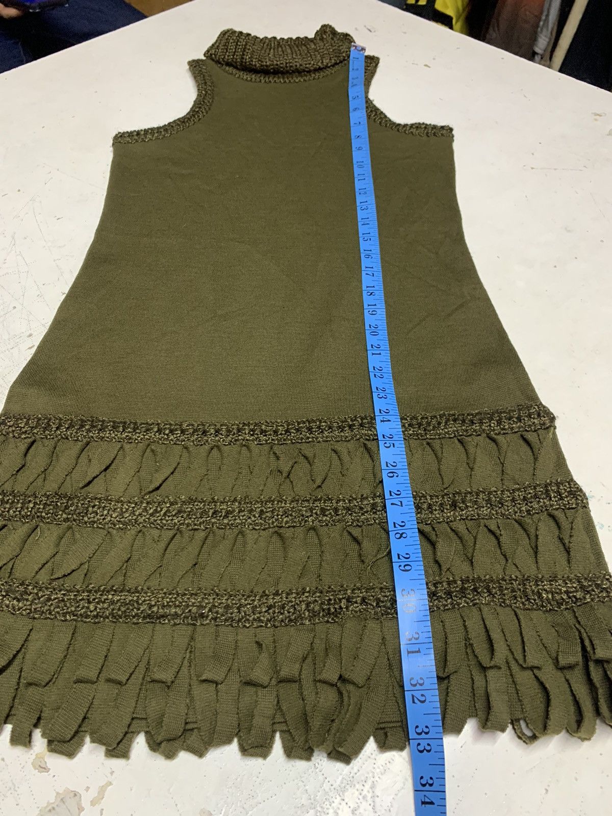 Ermanno Scervino × Vintage Ermanna scervino green body fitting dress size S-M Size ONE SIZE - 12 Thumbnail