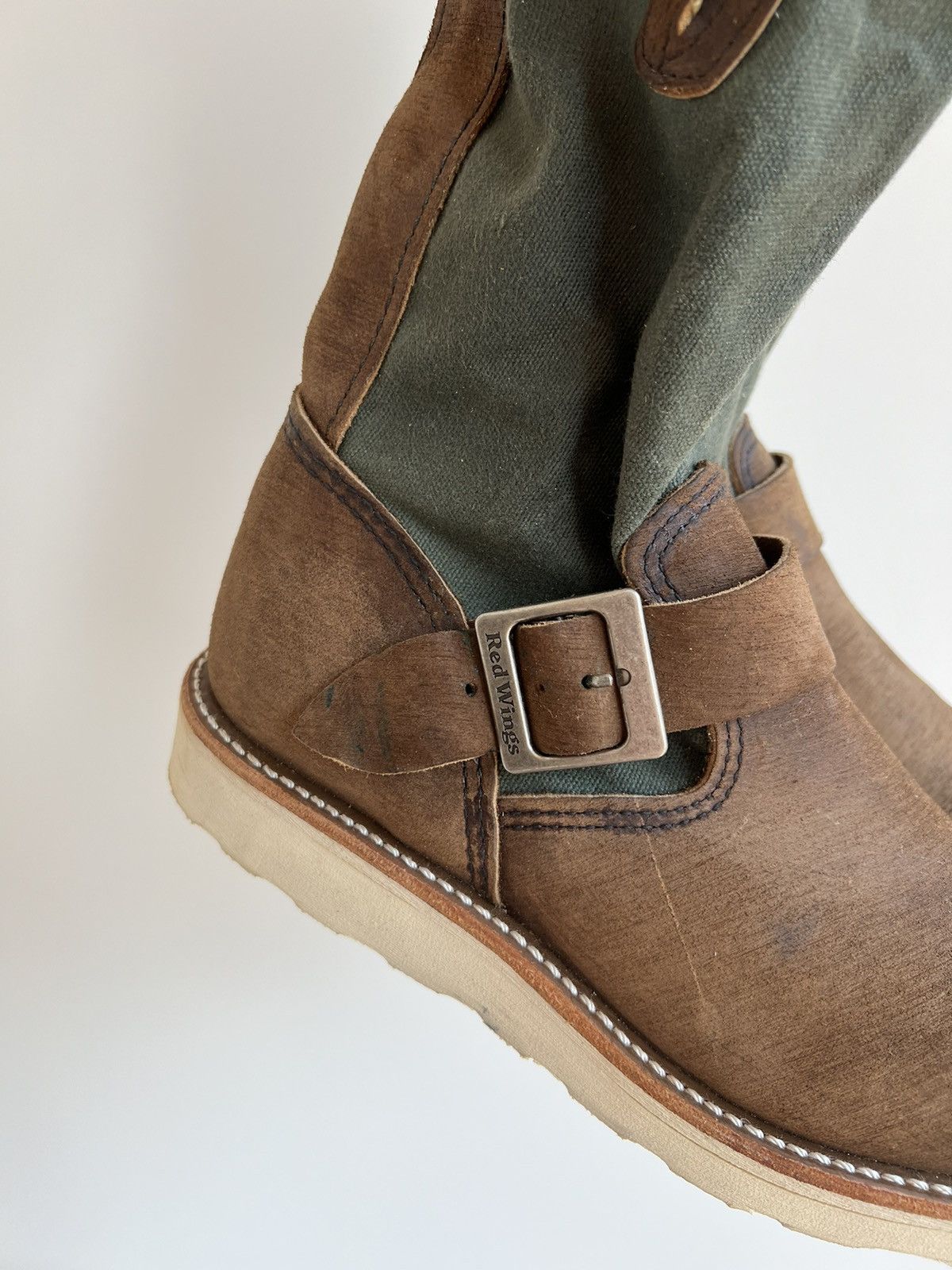 Red Wing × Vintage Vintage Red Wing 2980 Suede Brown Boots Shoes Size US 5 / EU 37 - 2 Thumbnail