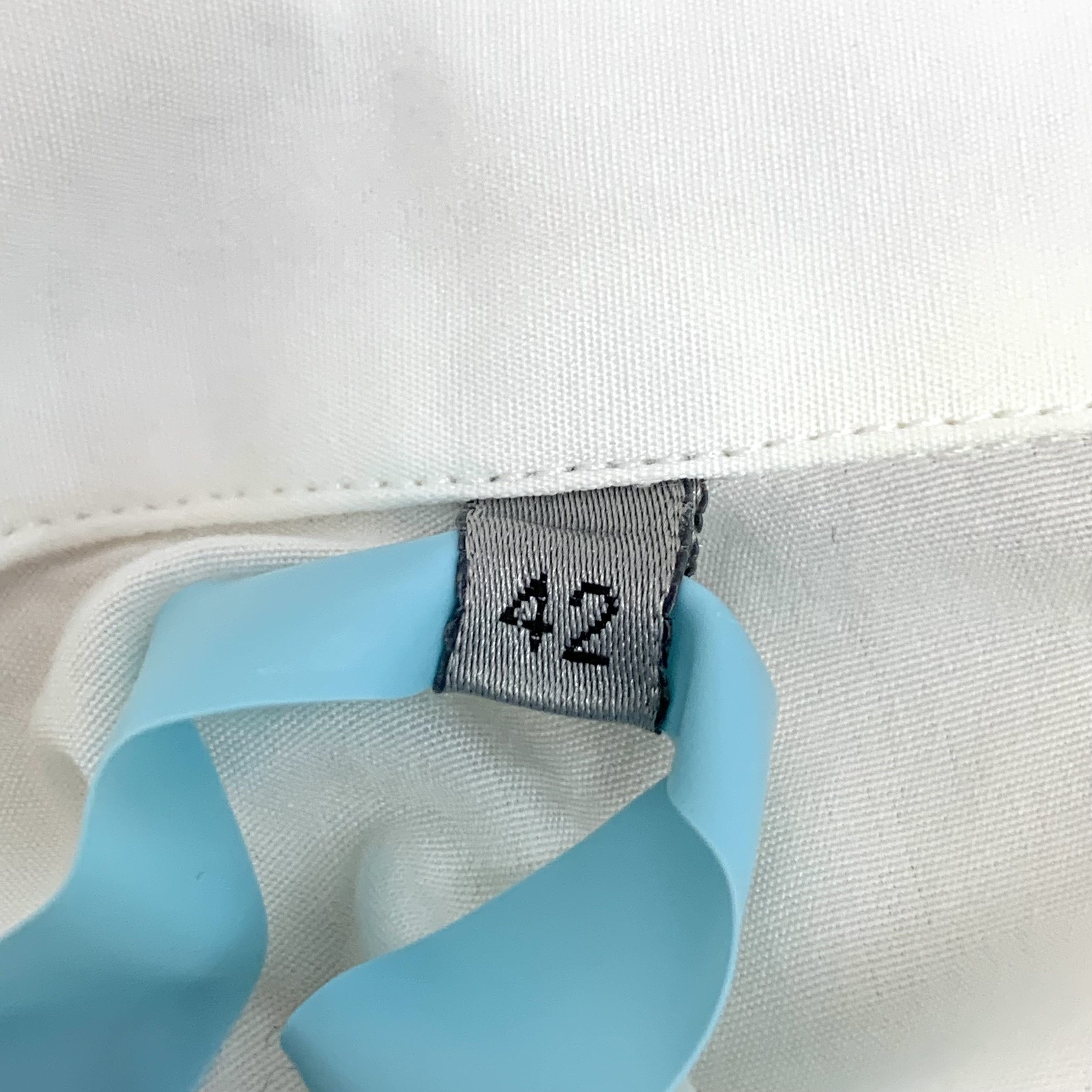 Dior Dior White Stripe-Trim Cotton Shirt 42 Size US XS / EU 42 / 0 - 2 Thumbnail