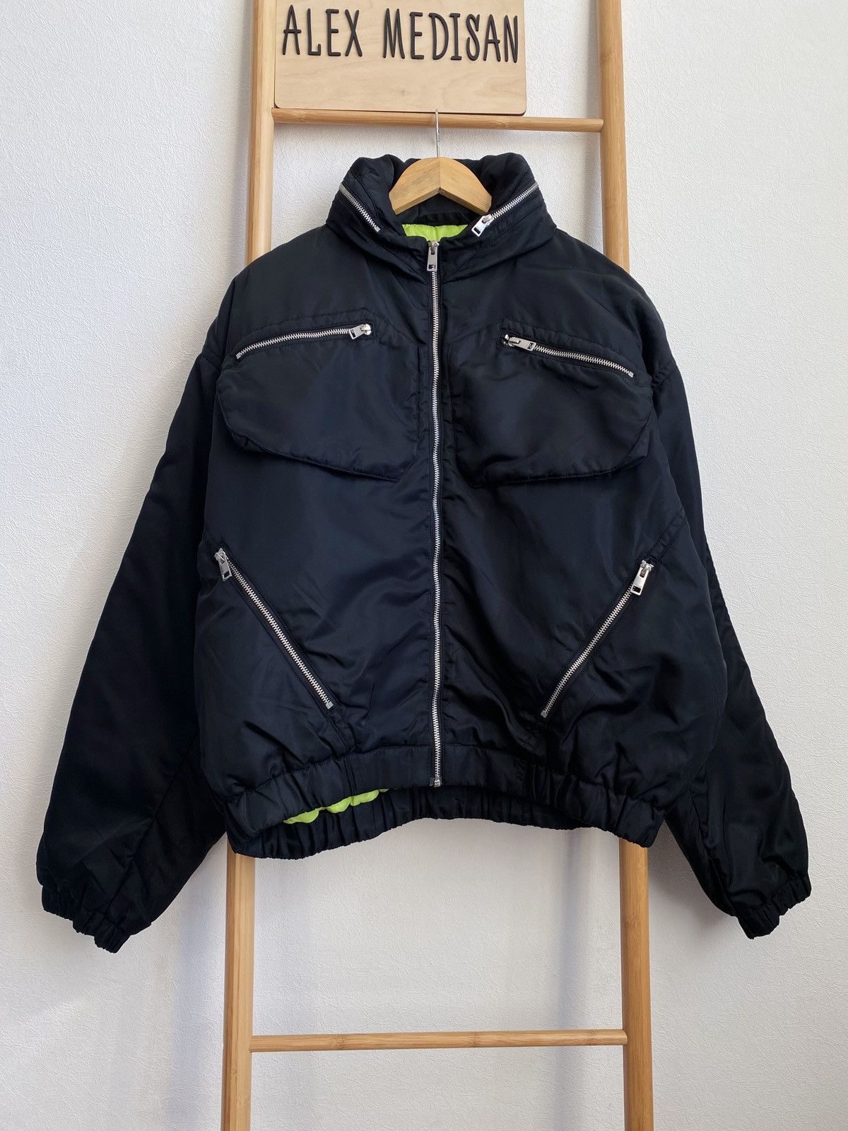 Mugler Mugler x H&M Nylon Bomber Jacket Size L Size US L / EU 52-54 / 3 - 5 Thumbnail