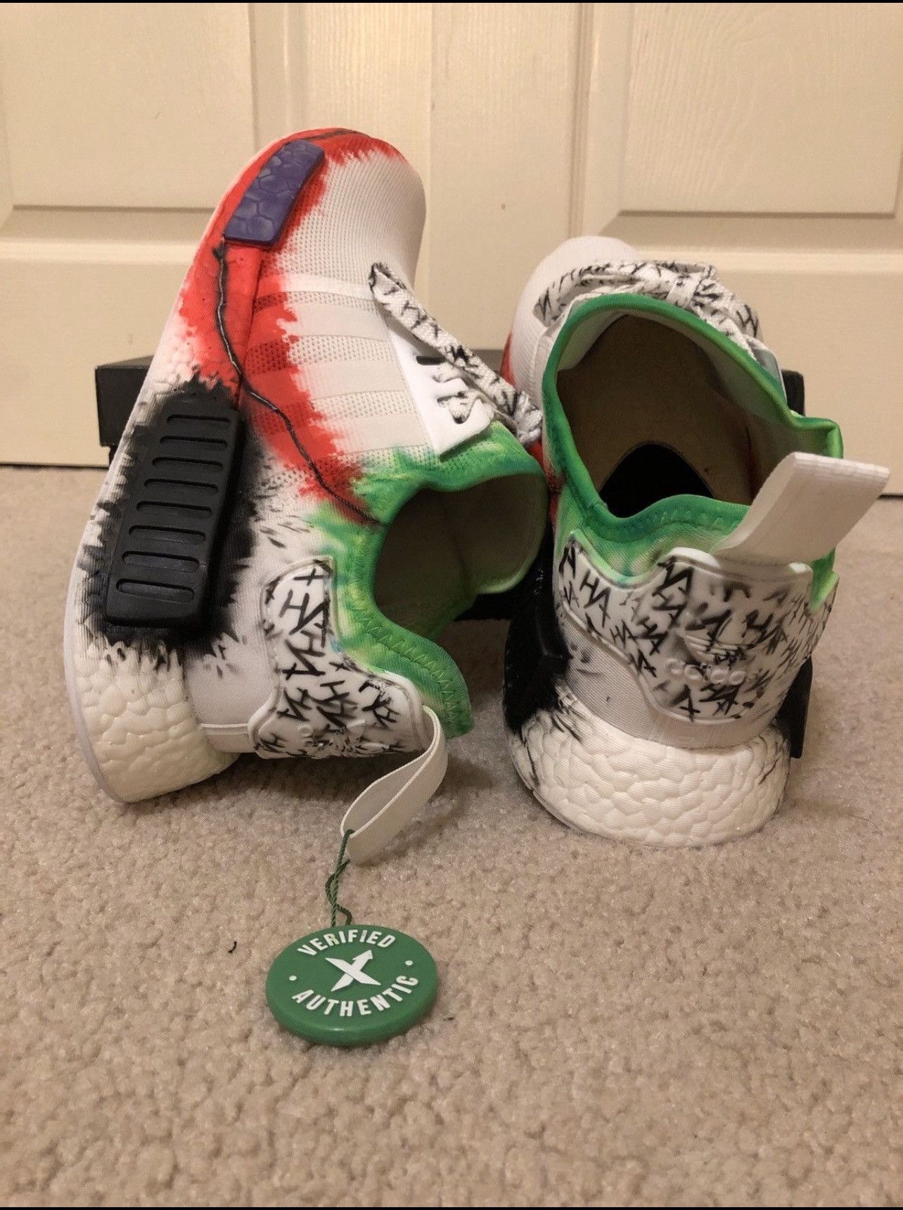 Adidas Custom joke NMD Size US 10 / EU 43 - 3 Thumbnail