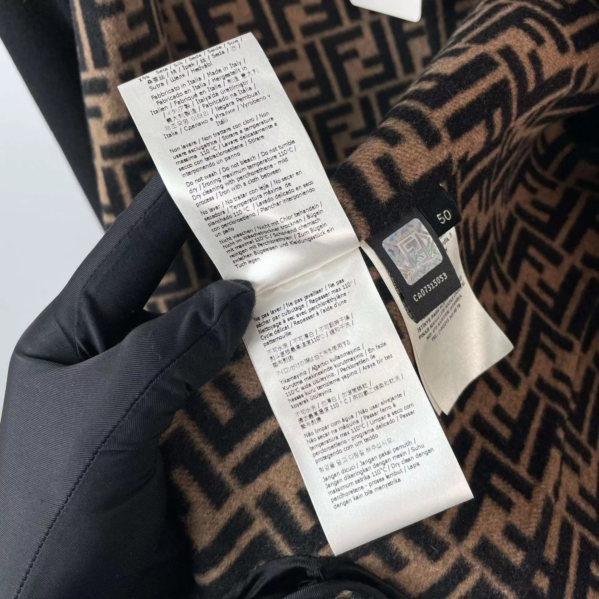Fendi Fendi wool coat black size 50 Size US M / EU 48-50 / 2 - 8 Thumbnail