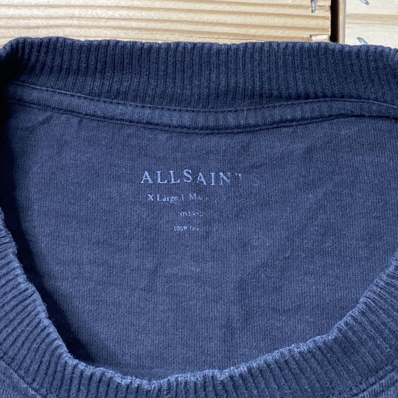 Allsaints AllSaints Faded Black Long Sleeve Blank Shirt Size XL Size US XL / EU 56 / 4 - 4 Thumbnail