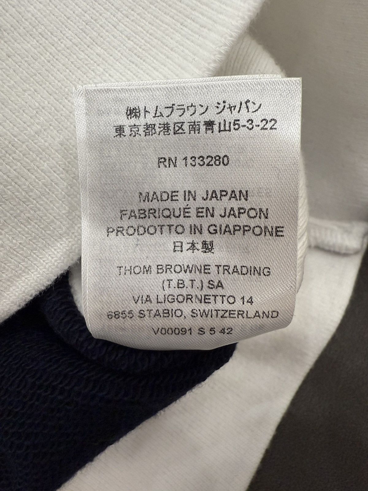 Thom Browne Thom Browne Navy/White Zip up Size US M / EU 48-50 / 2 - 11 Thumbnail