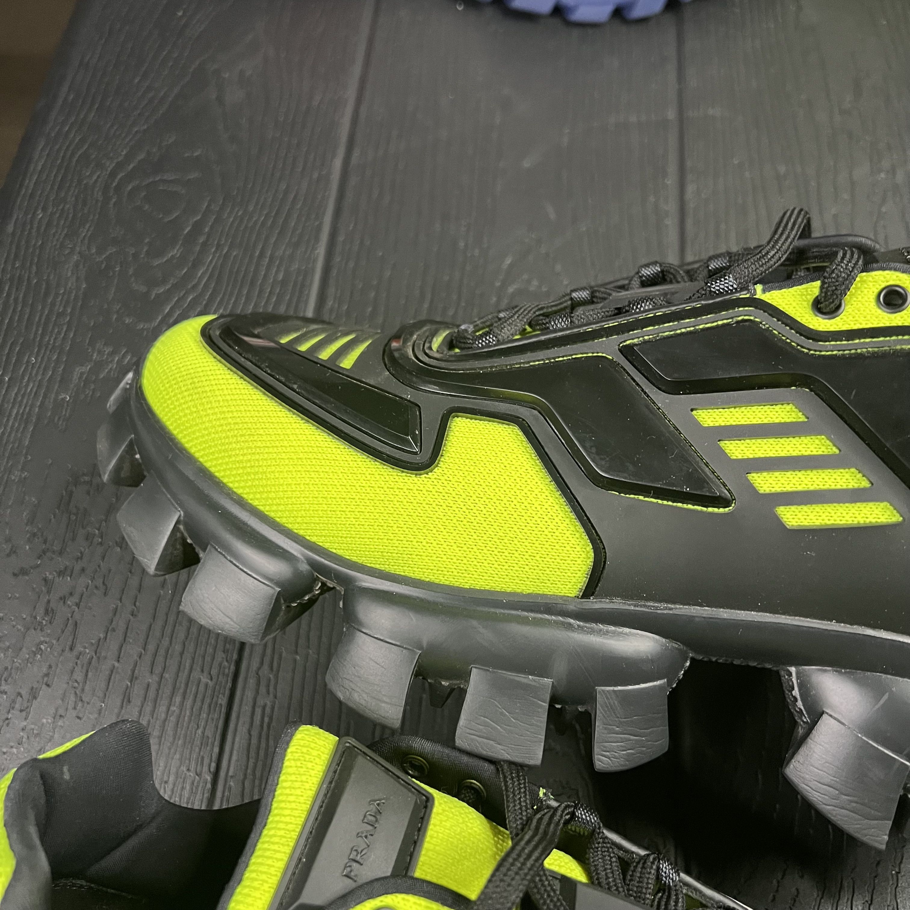 Prada Prada Cloudbust Thunder Black Neon Green Size US 10 / EU 43 - 4 Thumbnail