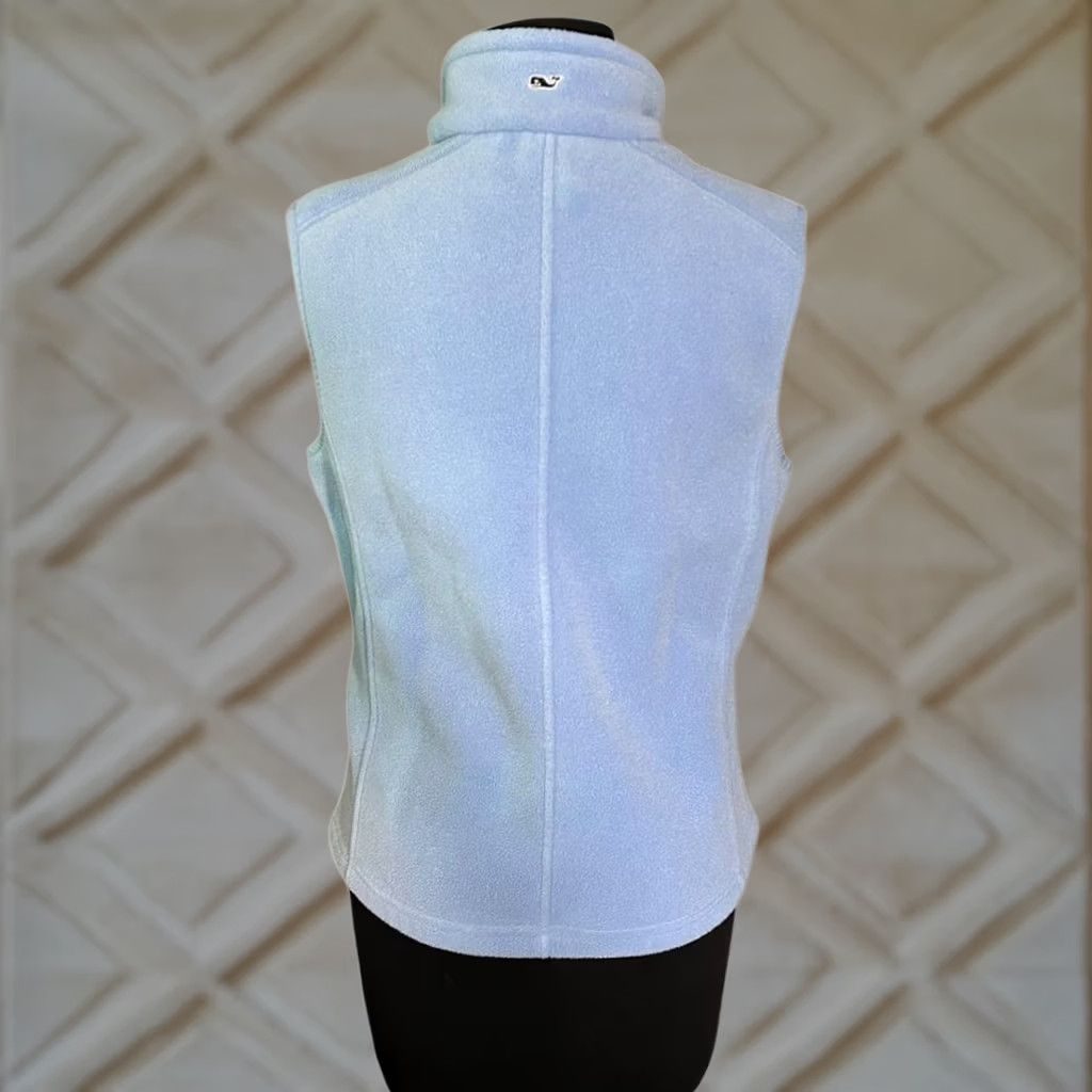 Vineyard Vines Vineyard Vines Vest Fleece Zip-Up Light Blue Womens Med Size M / US 6-8 / IT 42-44 - 1 Thumbnail