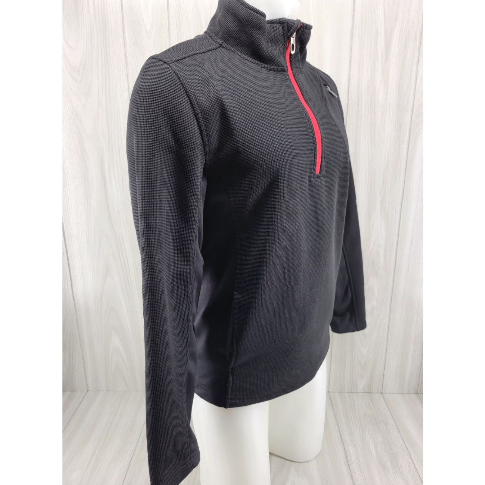 Spyder Spyder Men’s Size Small Black 1/4 Zip Knit Pullover Long Sleeve Logo Shirt Size US S / EU 44-46 / 1 - 4 Thumbnail