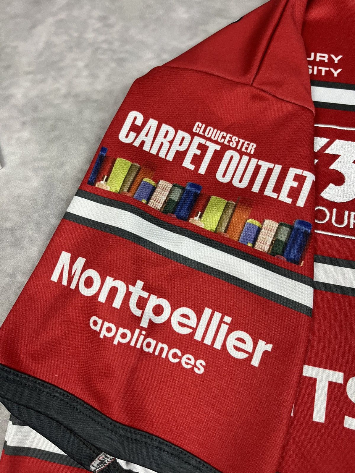 Other Gloucester Rugby Home Shirt 2018/19 – A Cherry & White Class Size US L / EU 52-54 / 3 - 5 Thumbnail