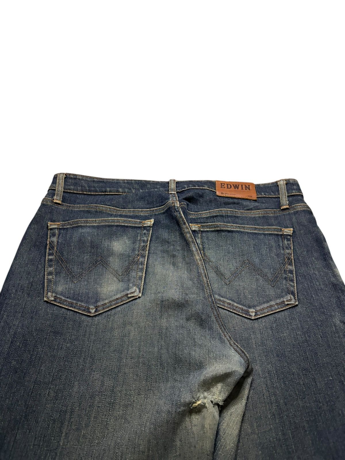 Edwin Vintage Edwin 403 Mud Wash Distressed Baggy Jeans Size US 36 / EU 52 - 9 Thumbnail