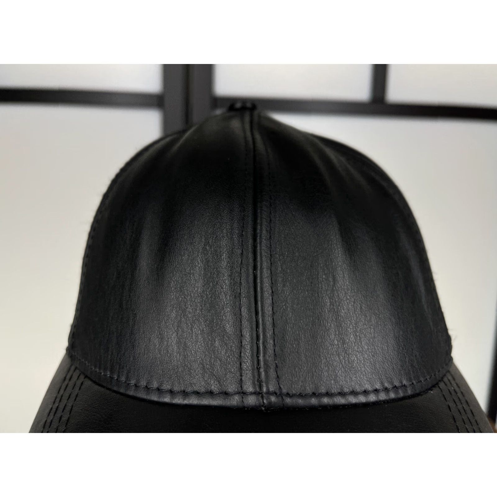 Vintage VINTAGE Winner Hat Cap Strap Back Adult One Size Black Leather 70s Made USA Size ONE SIZE - 2 Thumbnail