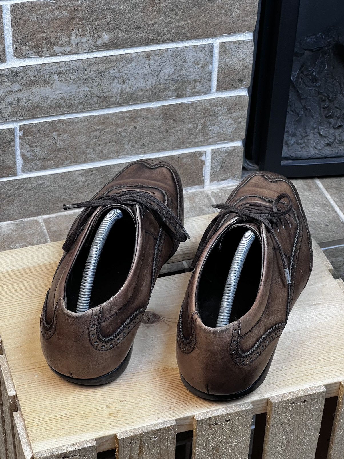 J.M. Weston J.M. Weston Modele Protege Brown Leather Trainers Shoes Size US 8.5 / EU 41-42 - 5 Thumbnail