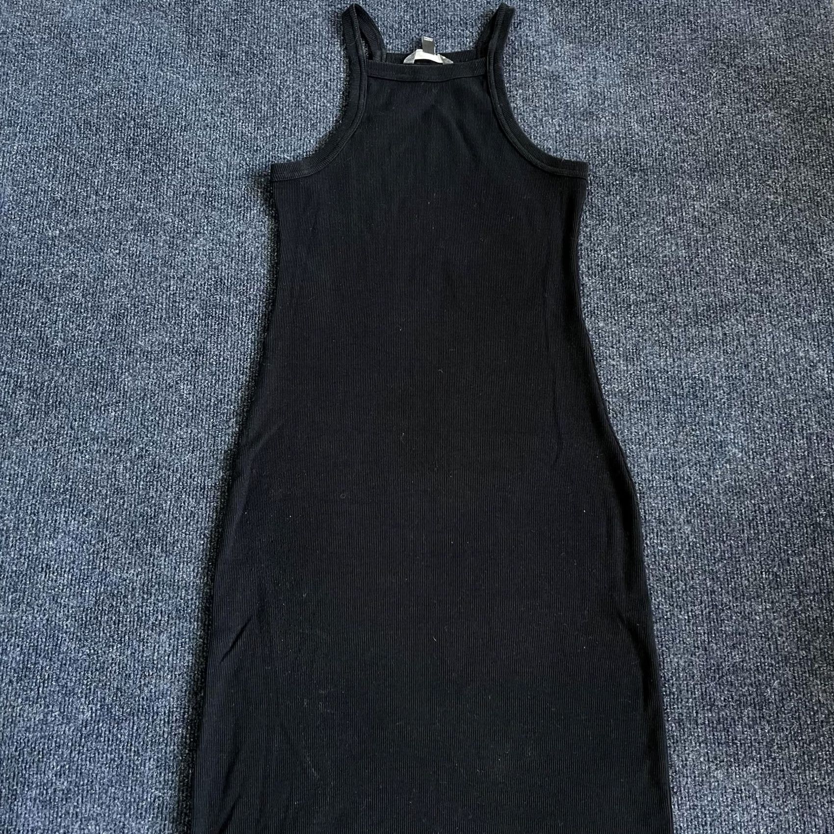 Billabong Billabong Dress Womens Medium Black Ribbed Knit High Neck Tank Bodycon Midi Size M / US 6-8 / IT 42-44 - 2 Thumbnail