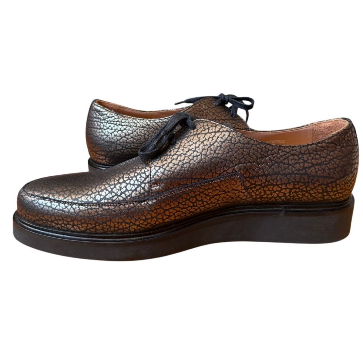 Paul Smith Paul Smith Metallic Leather Turner Oxford Size US 10 / EU 43 - 4 Thumbnail