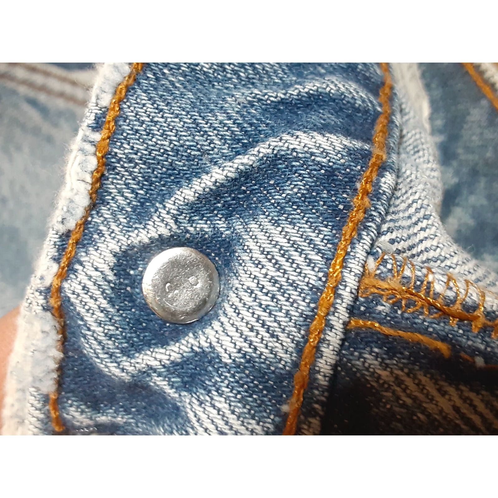 Levi's Vintage 90s Levis 517 Jeans 37x28 Orange Tab Denim Distressed USA Mens Size US 38 / EU 54 - 6 Thumbnail