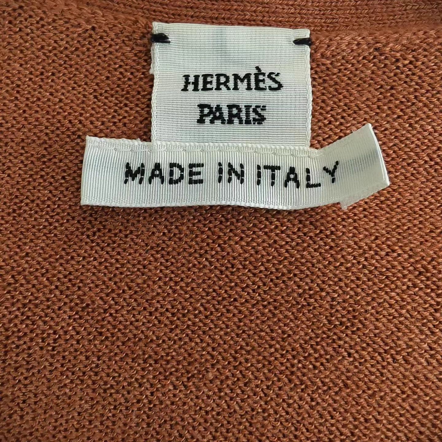 Hermes HERMES embroidered logo knit cardigan 34 99 Size XS / US 0-2 / IT 36-38 - 4 Thumbnail