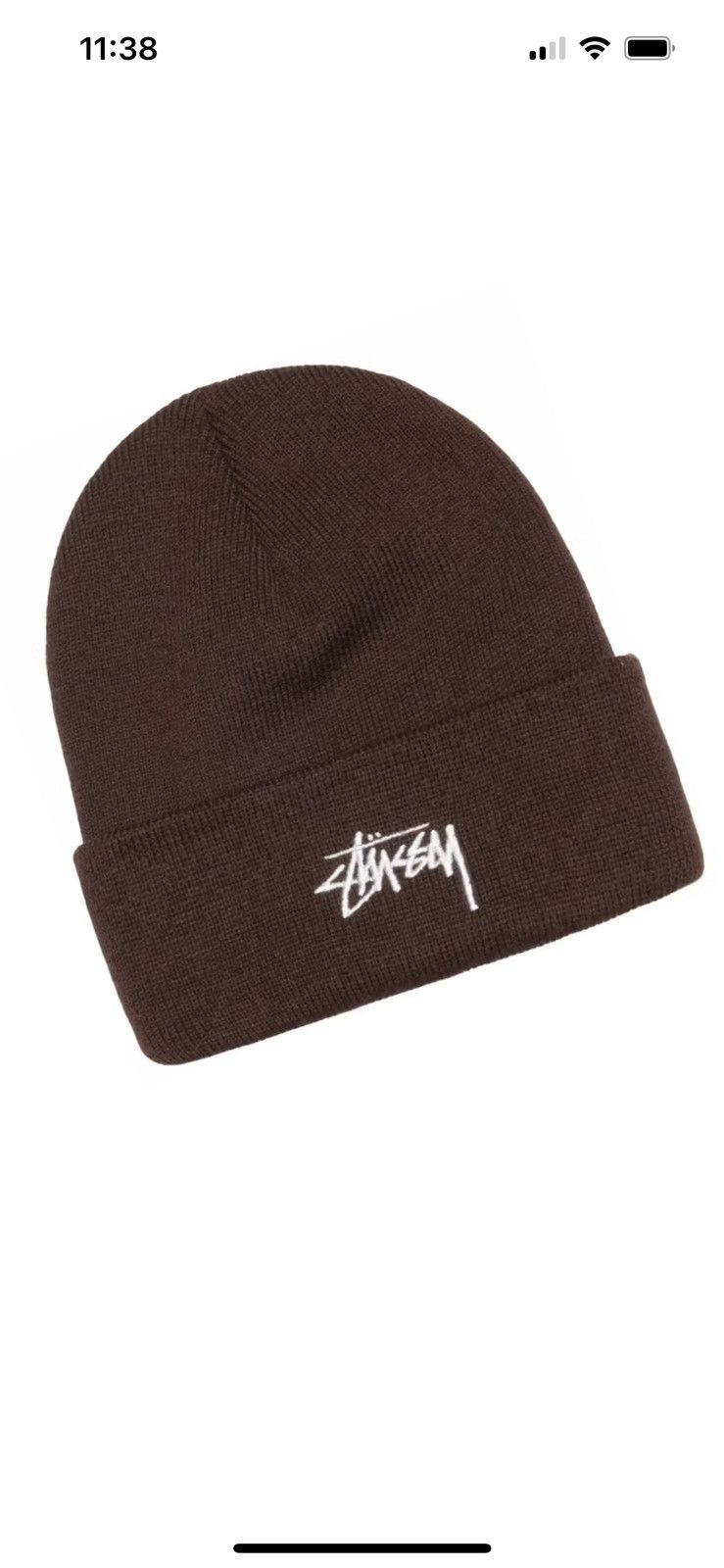 Stussy Stussy cuff stock beanie accessory hat streetwear brown Size ONE SIZE - 2 Thumbnail