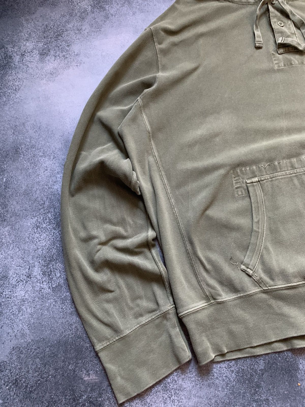 Japanese Brand × Polo Ralph Lauren × Vintage Vintage Polo Ralph Lauren Washed Big Logo Hoodie y2k Size US XL / EU 56 / 4 - 2 Thumbnail