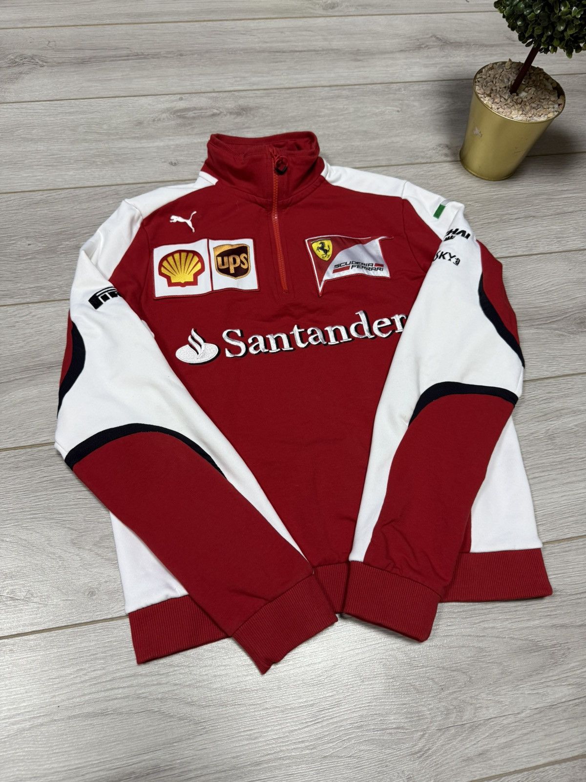 Puma Puma Santander scuderia Ferrari 1/4 zip big logo Size US M / EU 48-50 / 2 - 7 Thumbnail